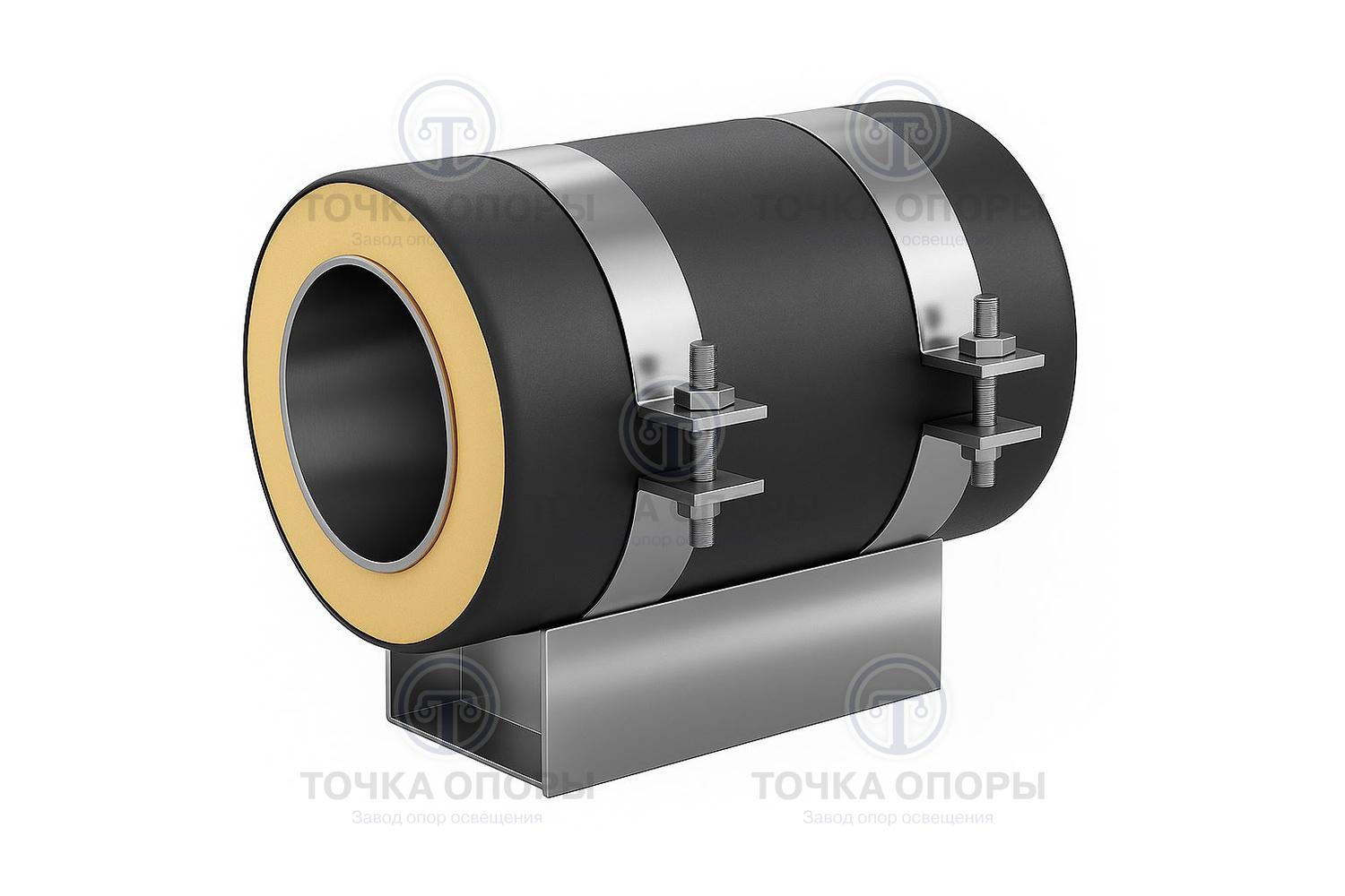 Скользящая опора СПОк 530/710.200 подкладная канальная для труб в ППУ