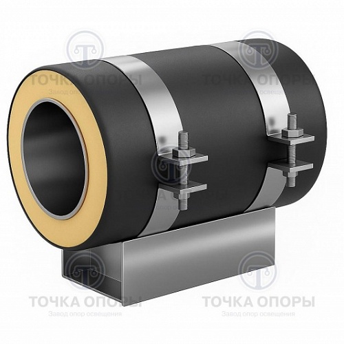 Скользящая опора СПОн 530/710.100 подкладная надземная для труб в ППУ